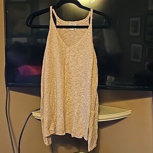 Lite pink off the shoulders sweater. Gently used